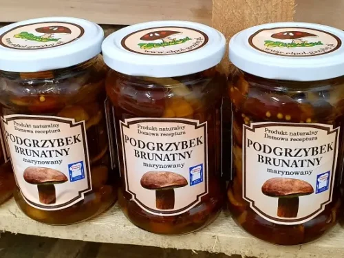 Podgrzybek marynowany - podgrzybki brunatne w zalewie octowej