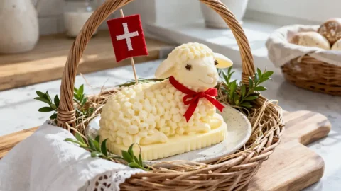Baranek wielkanocny z masła – tradycja ze swojskim smakiem